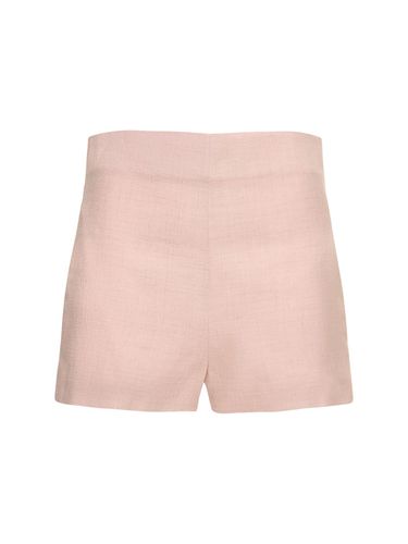 Linen Blend High Rise Shorts - PHILOSOPHY DI LORENZO SERAFINI - Modalova