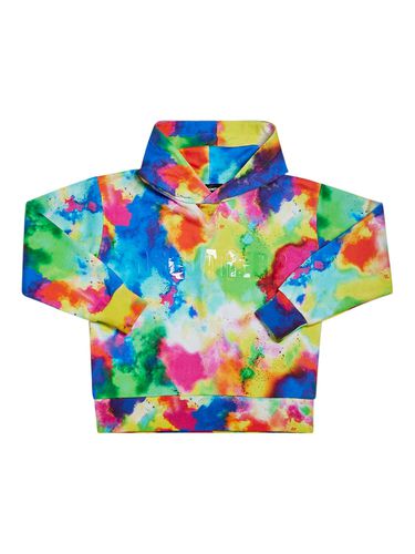 Sudadera De Algodón Tie Dye Con Capucha - DSQUARED2 - Modalova