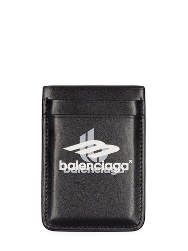 Tarjetero De Piel Magnético - BALENCIAGA - Modalova