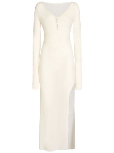 La Robe Alzou Mohair Blend Midi Dress - JACQUEMUS - Modalova