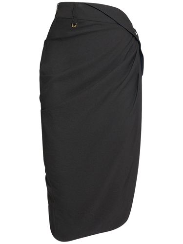 La Jupe Saudade Satin Midi Wrap Skirt - JACQUEMUS - Modalova