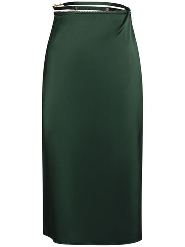 La Jupe Notte Satin Midi Skirt - JACQUEMUS - Modalova