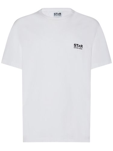 Big Star Logo Cotton T-shirt - GOLDEN GOOSE - Modalova