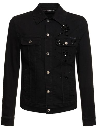 Stretch Denim Jacket - DOLCE & GABBANA - Modalova