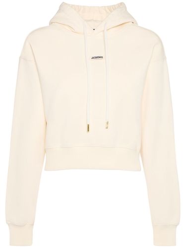 Le Hoodie Gros Grain Cotton Crop Hoodie - JACQUEMUS - Modalova