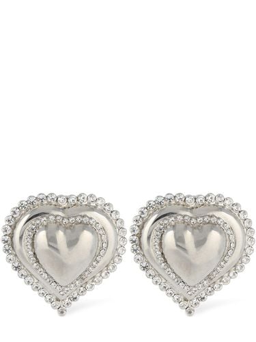 Heart Stud Earrings - ALESSANDRA RICH - Modalova