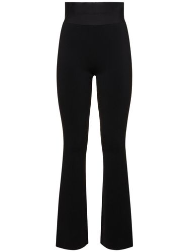 Bootcut Viscose Pants W/logo Waistband - ALEXANDER WANG - Modalova