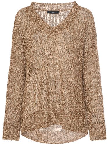 Osteo Linen Knit V Neck Sweater - WEEKEND MAX MARA - Modalova