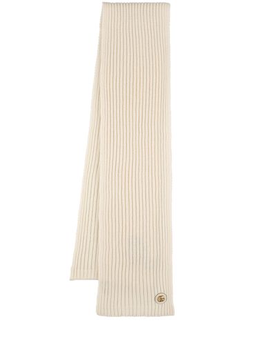 Double G Wool & Cashmere Scarf - GUCCI - Modalova