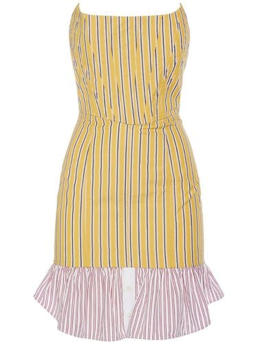 Striped Cotton Strapless Mini Dress - DSQUARED2 - Modalova