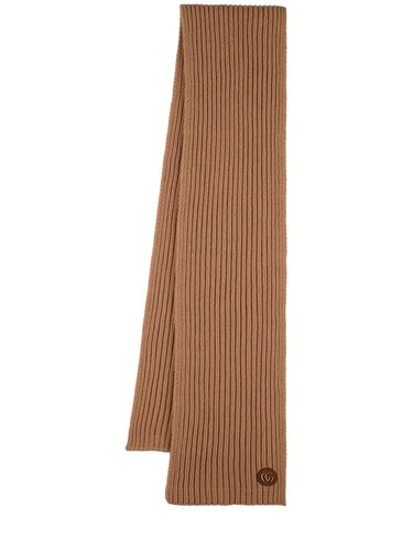 Double G Wool & Cashmere Scarf - GUCCI - Modalova