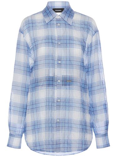 Checked Cotton Shirt - DSQUARED2 - Modalova