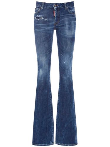 Distressed Denim Midrise Flared Jeans - DSQUARED2 - Modalova