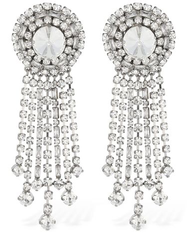 Fringes Crystal Pendant Earrings - ALESSANDRA RICH - Modalova