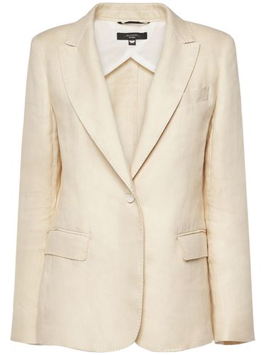 Nalut Linen Canvas Single Breast Blazer - WEEKEND MAX MARA - Modalova