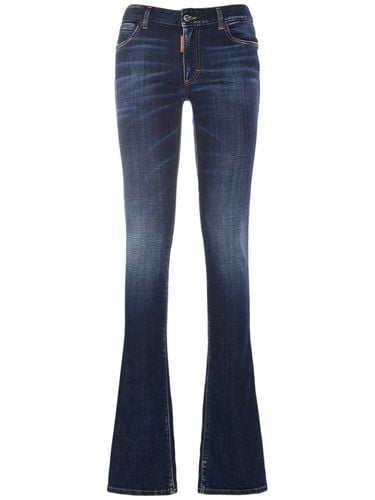 Denim Back Cutouts Trumpet Jeans - DSQUARED2 - Modalova