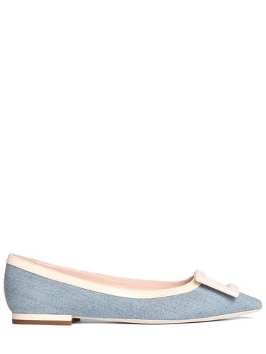 Mm Gommettine Denim Ballerina Flats - ROGER VIVIER - Modalova