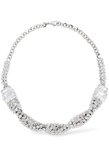 Crystal Braid Collar Necklace - ALESSANDRA RICH - Modalova