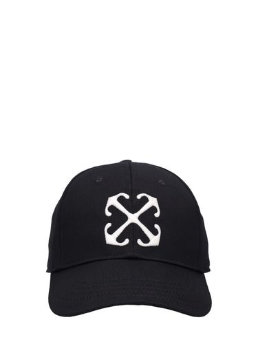 Cappello Baseball Arrow In Drill Di Cotone - OFF-WHITE - Modalova