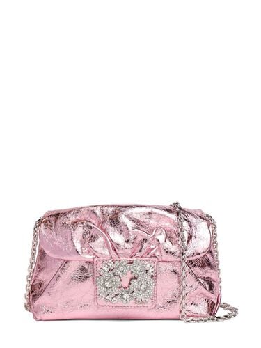 Micro Rv Bouquet Draped Crystal Clutch - ROGER VIVIER - Modalova