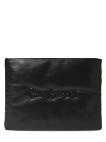 Saint Laurent Large Leather Pouch - SAINT LAURENT - Modalova