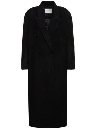 Gaia Double Breasted Wool Long Coat - THE FRANKIE SHOP - Modalova