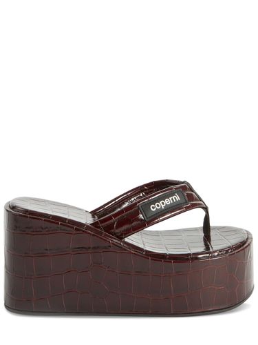 Mm Croc Embossed Wedge Sandals - COPERNI - Modalova