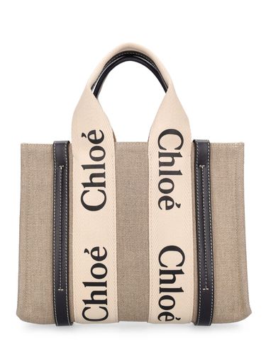 Small Woody Canvas Top Handle Bag - CHLOÉ - Modalova