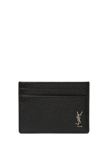 Tiny Cassandre Leather Card Holder - SAINT LAURENT - Modalova