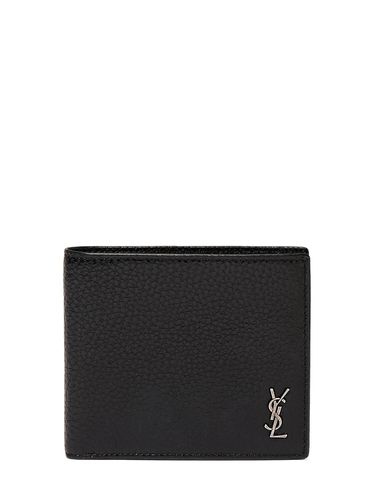 East/west Leather Billfold Wallet - SAINT LAURENT - Modalova