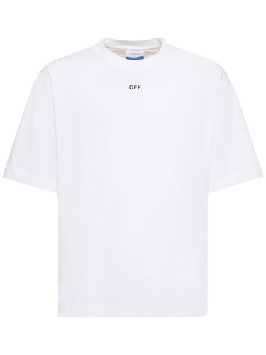 Off Stamp Cotton T-shirt - OFF-WHITE - Modalova