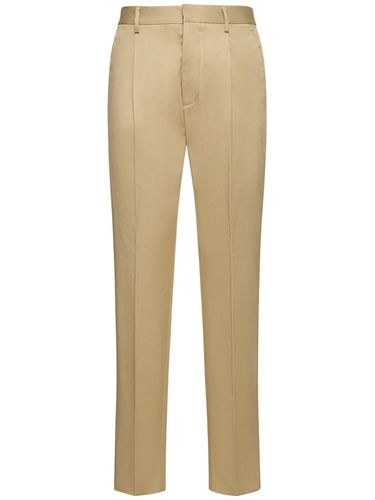 Pleated Stretch Cotton Pants - DSQUARED2 - Modalova