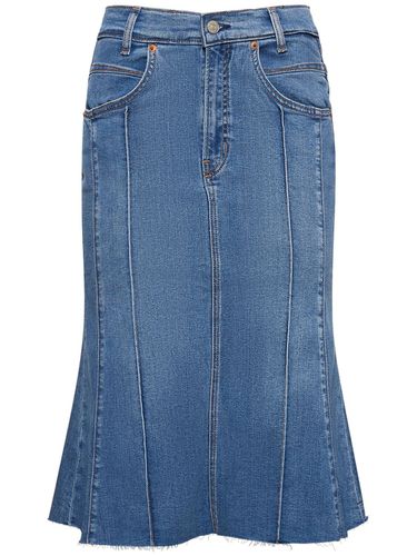 Juliana Fluted Denim Midi Skirt - REFORMATION - Modalova