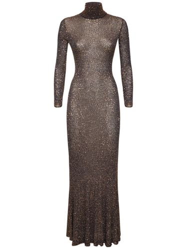 Shiny Viscose Effect Maxi Dress - BALENCIAGA - Modalova