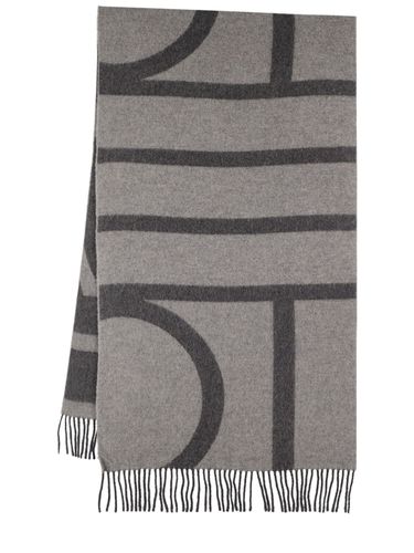 Monogram Jacquard Wool Scarf - TOTEME - Modalova