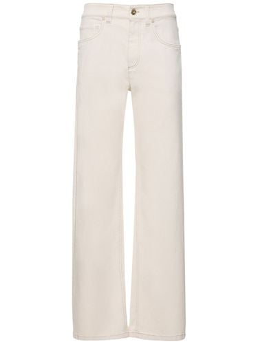 Pantaloni Larghi In Cotone Stretch - BRUNELLO CUCINELLI - Modalova