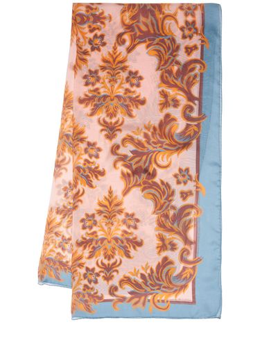 Foulard In Seta Stampata - ETRO - Modalova