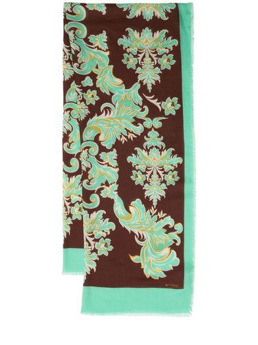 Wool & Cashmere Printed Scarf - ETRO - Modalova