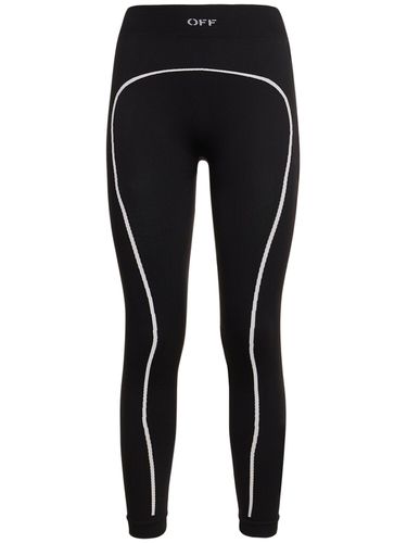 Off Stamp Stretch Tech Leggings - OFF-WHITE - Modalova