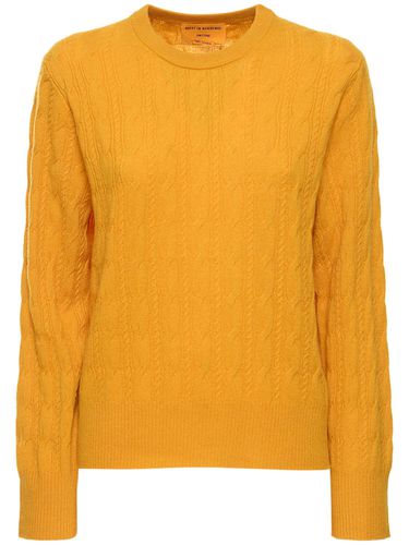 Twin Cable Cashmere Crewneck Sweater - GUEST IN RESIDENCE - Modalova