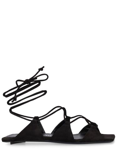 Mm Reneè Suede Flat Sandals - THE ATTICO - Modalova