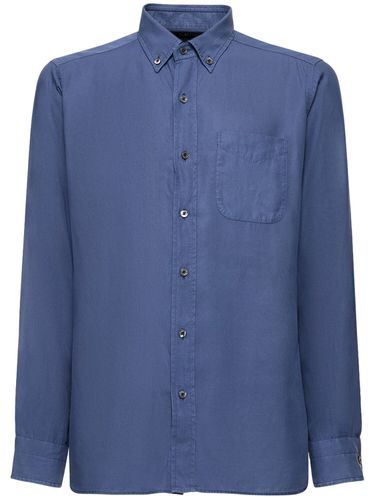 Slim Fit Lyocell Shirt - TOM FORD - Modalova