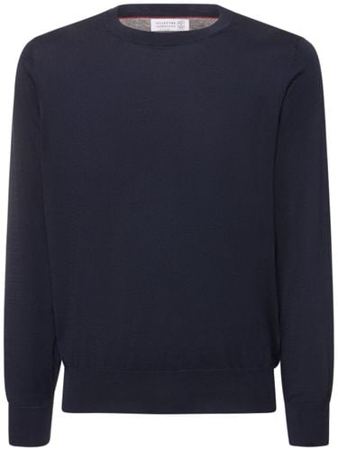 Cotton Crewneck Sweater - BRUNELLO CUCINELLI - Modalova