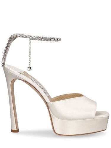 Mm Hohe Satin-sandaletten „saeda“ - JIMMY CHOO - Modalova