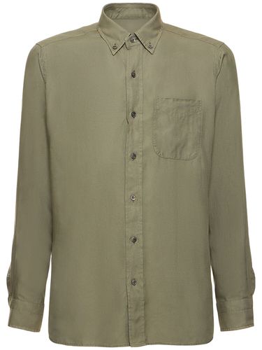 Slim Fit Lyocell Shirt - TOM FORD - Modalova