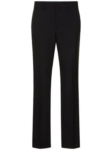 Straight Wool Tuxedo Pants - VALENTINO - Modalova