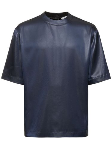 Boxy Tech Satin T-shirt - NANUSHKA - Modalova