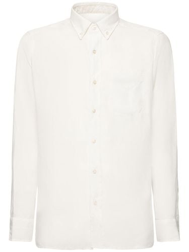 Slim Fit Lyocell Shirt - TOM FORD - Modalova