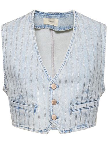 Ms. Sofiane Cotton Denim Vest - TRIARCHY - Modalova