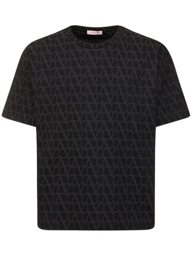 Camiseta De Algodón Estampada - VALENTINO - Modalova